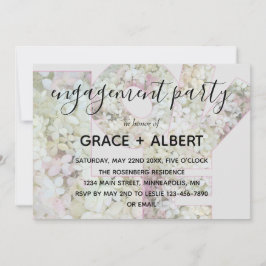 Invitación Vanilla Strawberry Hydrangeas Boda Engagement