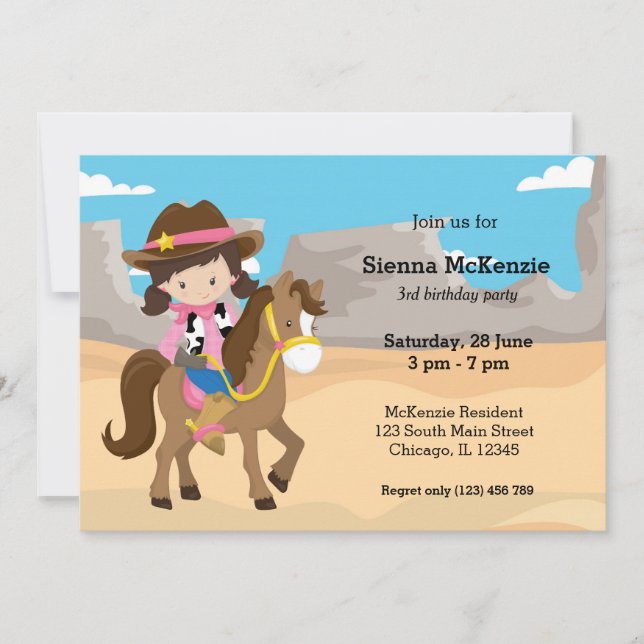 Invitación Vaquera (Anverso)