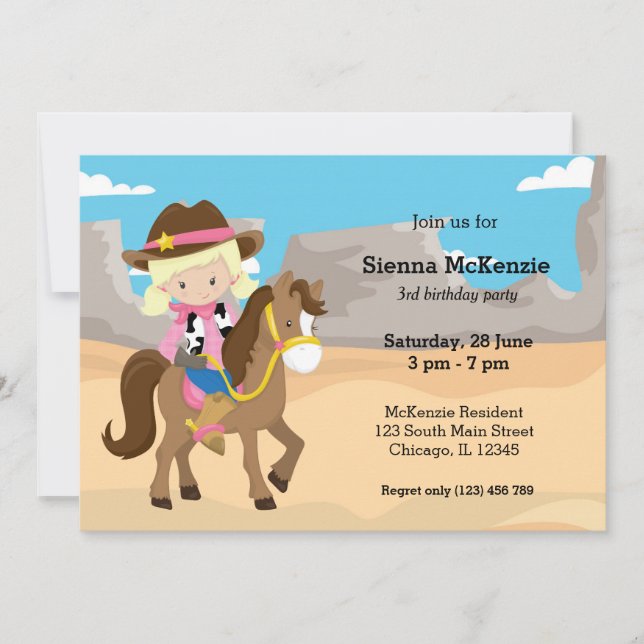 Invitación Vaquera (Anverso)