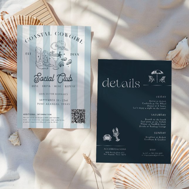 Invitación Vaquera costera | Bachelorette Weekend (Subido por el creador)