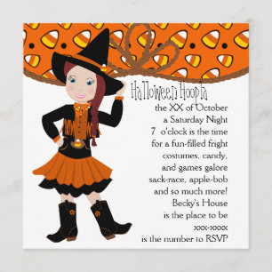 Invitación ¡Vaquera de Candycorn!