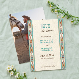 Invitación Vaquera del rancho del suroeste salva la fecha