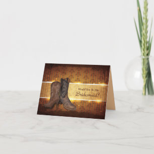 Invitación vaquero del país occidental será mi novia