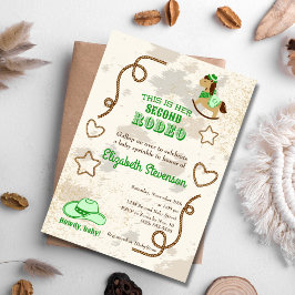 Invitación Vaquero Rodeo Unisex Cómo Estás Fiesta de Bebé Spr