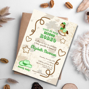 Invitación Vaquero Rodeo Unisex Cómo Estás Fiesta de Bebé Spr