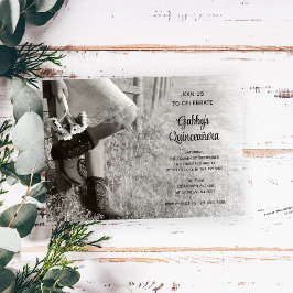 Invitación Vaqueros y girasoles País Quinceañera Occidental