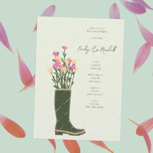 Invitación Vara verde de arranque de goma Flor silvestre du