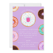 Variety Donuts Pink Purple Kids Birthday