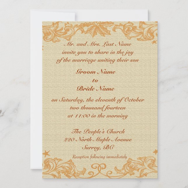 Invitación Vase con doce girasoles, Vincent van Gogh. (Anverso)