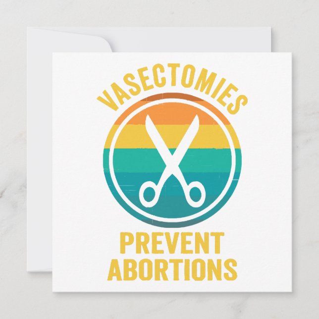 Invitación Vasectomías Previenen Derechos de Abortos (Anverso)
