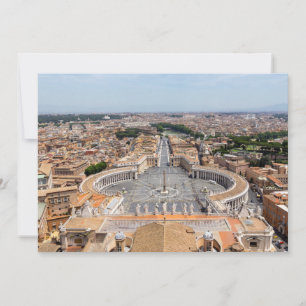 Invitación Vaticano, Italia: vista aérea de la Plaza de San P