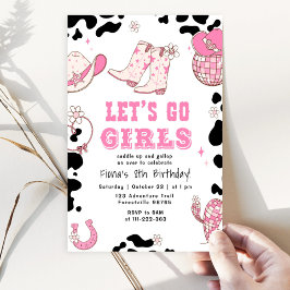 Invitación Vayamos chicas Cebgirl Occidental Cumpleaños