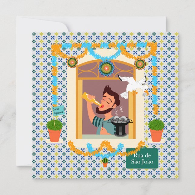 Invitación Vecino de San Juan Portugués Festa (Anverso)
