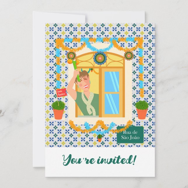 Invitación Vecino de San Juan Portugués Festa (Anverso)