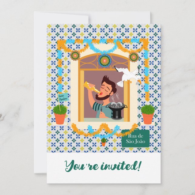 Invitación Vecino de San Juan Portugués Festa (Anverso)