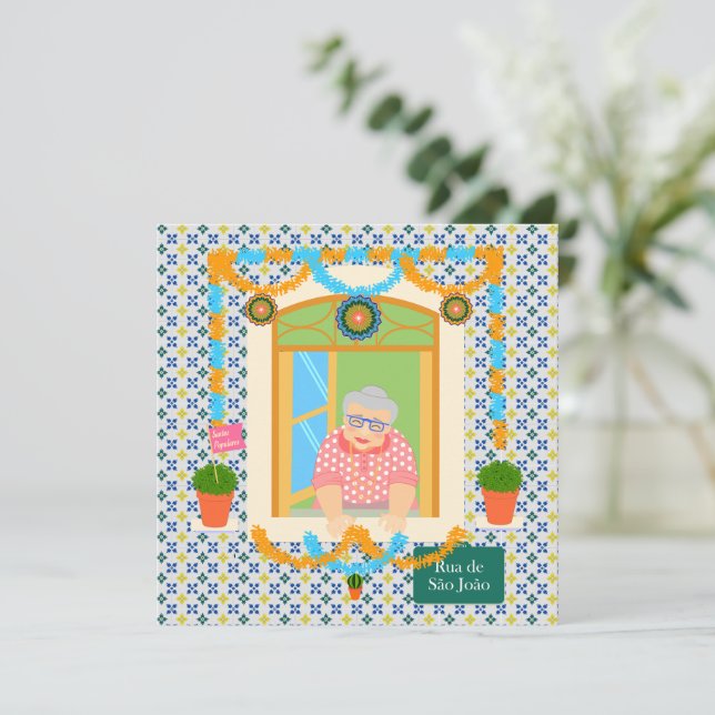 Invitación Vecino de San Juan Portugués Festa (Anverso de pie)