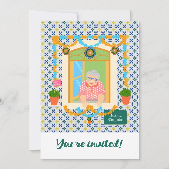 Invitación Vecino de San Juan Portugués Festa (Anverso)