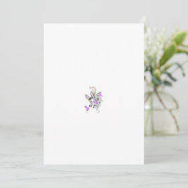 Invitación Vector de tatuaje de hadas de mariposa - Arte flor