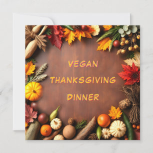 Invitación Vegan Thankding Dinner