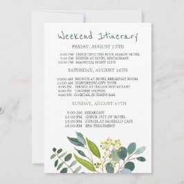 Invitación Vegetación acuática Bachelorette Fin de Semana Iti