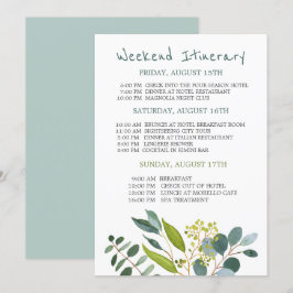 Invitación Vegetación acuática Bachelorette Fin de Semana Iti