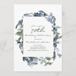 Invitación Vegetación acuática deja 70 cumpleaños de mujeres