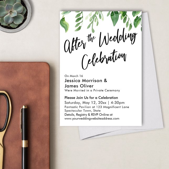 Invitación Vegetación acuática después de la celebración del  (Subido por el creador)