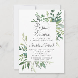 Invitación Vegetación acuática Ducha de novia