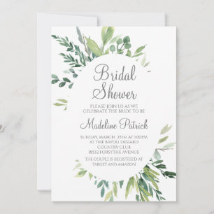 Invitación Vegetación acuática Ducha de novia