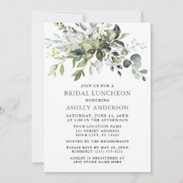 Invitación Vegetación acuática Sage Green Bridal Luncheon