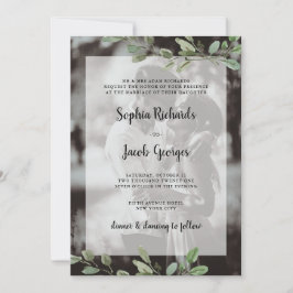 Invitación Vegetación acuática simple | Boda fotográfico