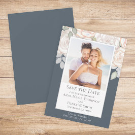 Invitación Vegetación de acuarela floral Salvar el gris de fe