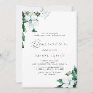 Invitación Vegetación de bosques Quinceañera