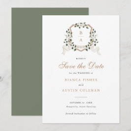 Invitación Vegetación floral blanca Boda Escudo marfileño Gua
