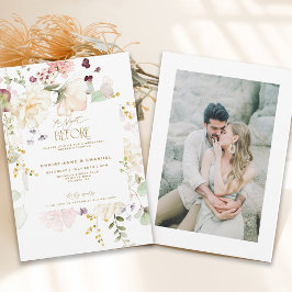 Invitación Vegetación Floral La Noche Antes De La Cena Del En