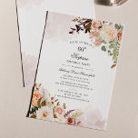 Invitación Vegetación floral Sesenta y sesenta Fiesta de la s<br><div class="desc">Postal de invitación a la fiesta de cumpleaños 60th Botanical Pastel Floral 60th Party, usted puede fácilmente personalizar con los detalles de su fiesta haciendo clic en el botón "Personalizar". Presenta un moderno ramo floral, una suculenta tipografía de escritura moderna. Perfecto para una invitación sorpresa de fiesta para cualquier celebración...</div>
