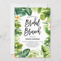 Vegetación tropical y Brunch de novias Plumeria
