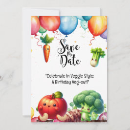 Invitación Veggie vegetal Apreciación vegetal