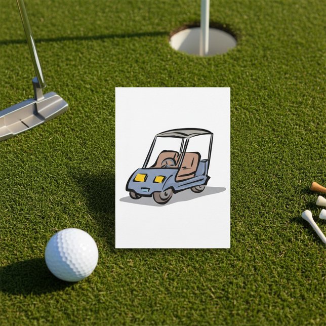 Invitación Vehículo Deportivo Divertido de Golf (Subido por el creador)