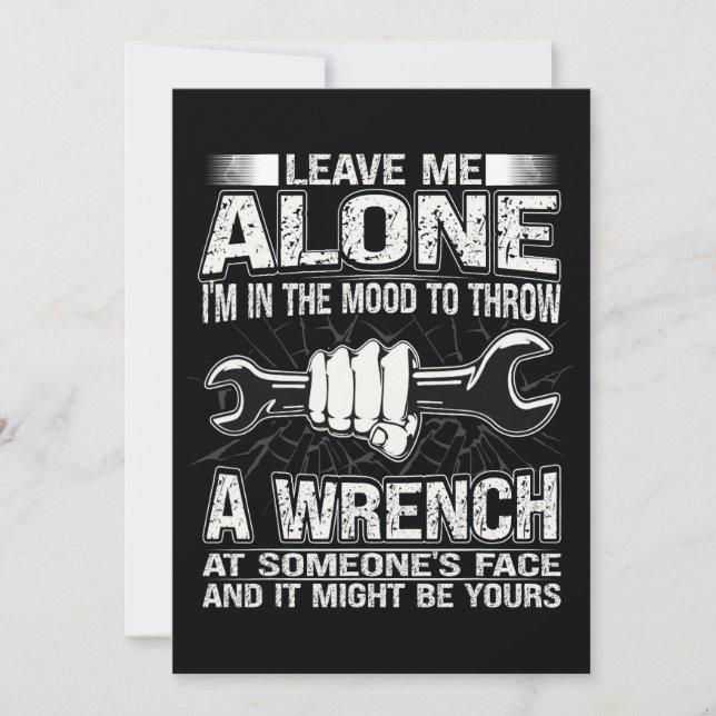 Invitación Vehículo mecánico Guy Car Garage 20 (Anverso)