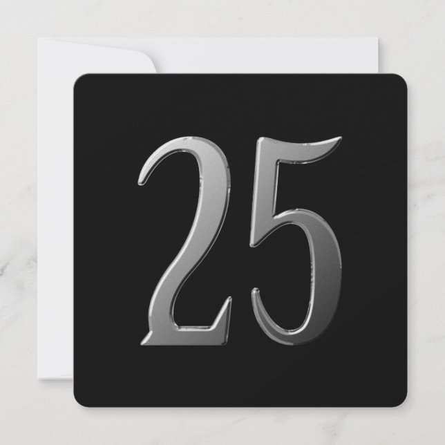 Invitación Veinticinco Aniversario de la información sobre la (Anverso)