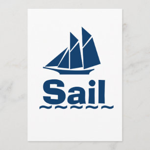 Invitación Vela azul