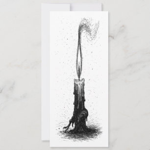 Invitación Vela Derretida • Llama de Tinta Embrujada