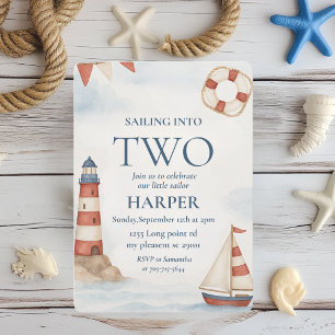 Invitación Vela En Dos Cumpleaños Náuticos   Ahoy