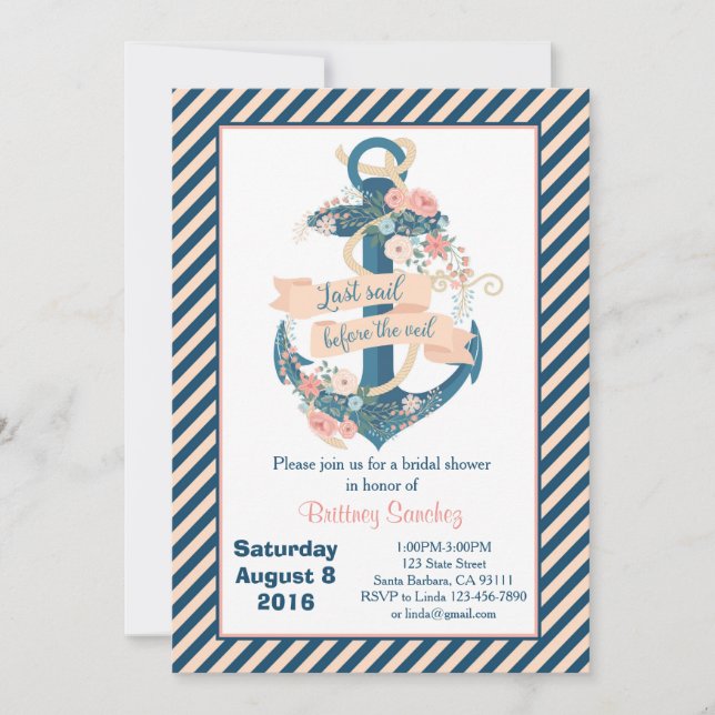 Invitación Vela pasada antes del velo, fiesta de Bachelorette (Anverso)