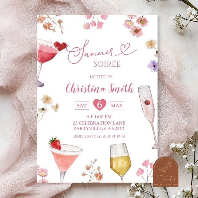Invitación Velada de verano en prado de flores silvestres (Subido por el creador)