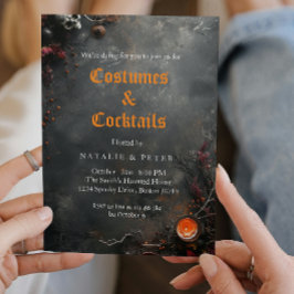 Invitación Velas grises