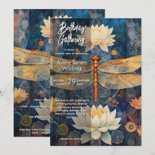 Invitación Velo de Luz   Diseño Dragonfly