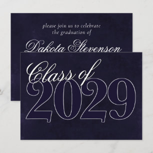 Invitación Velvet Grad   Tono de joyas índigo púrpura de medi