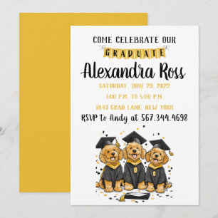 Invitación Ven a celebrar a nuestros perros graduados de Gold